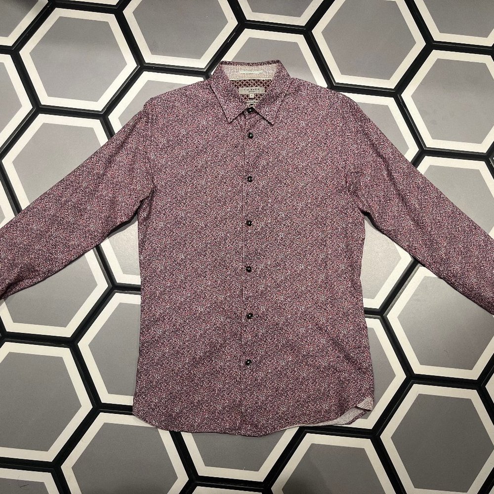 Ted Baker Floral Pattern Shirt Size 2